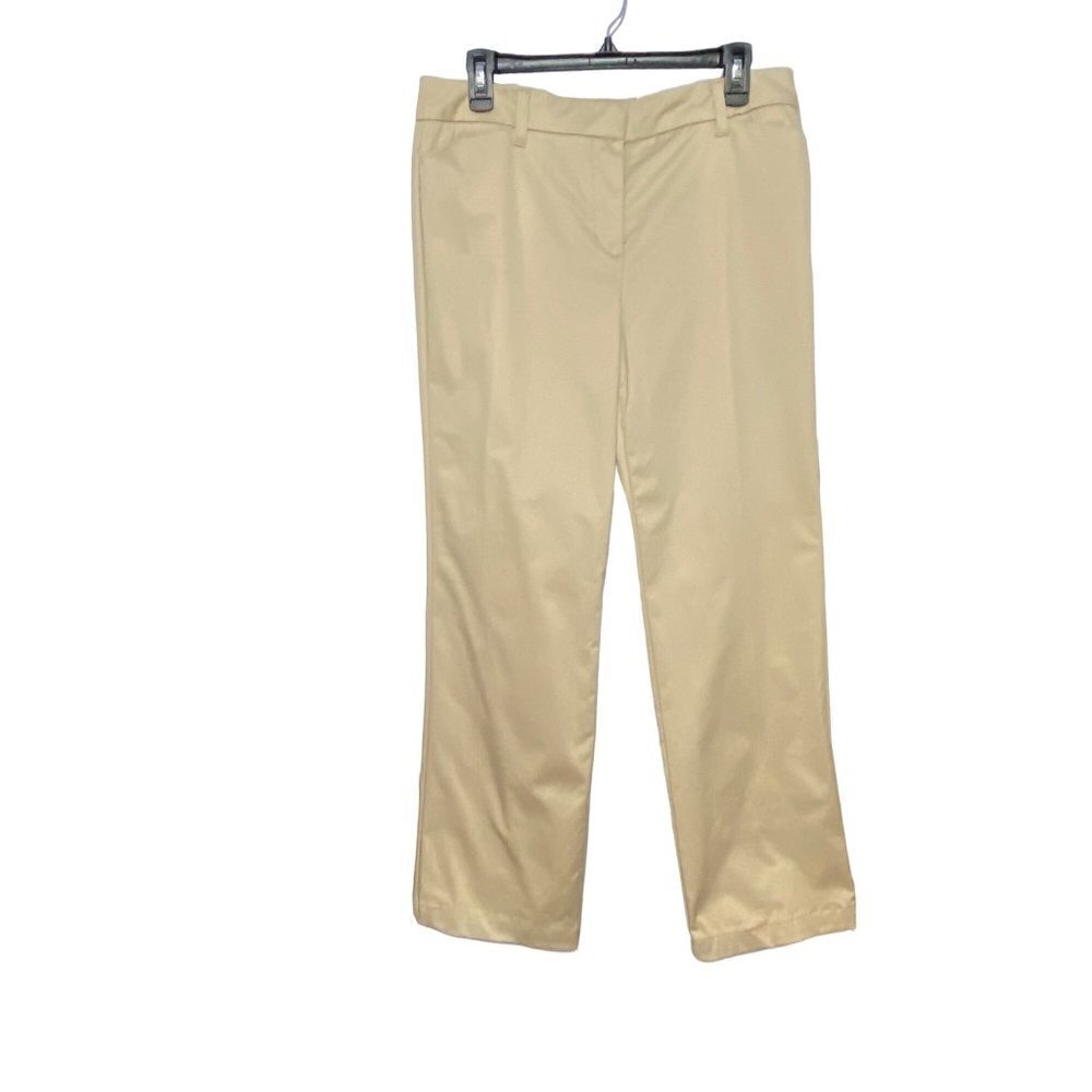 Charter Club Classic Fit Tummy Slimming Wrinkle Resistant Pants Size 12P Sand